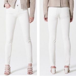 AG the Prima Mid Rise Cigarette Jean White 28 6